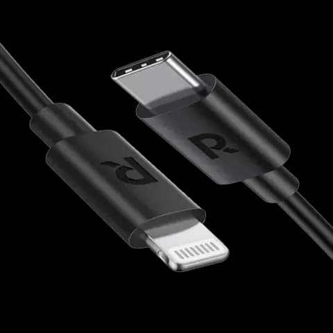 کابل شارژ 1 متری Type-C به Lightning راوپاور مدل RP-CB1016