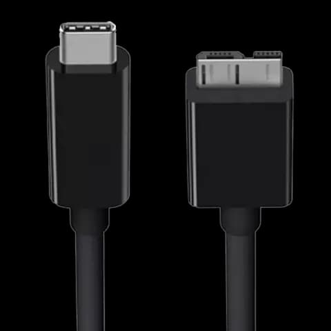 کابل هارد اکسترنال 0.6 متری USB Type-C به Micro B کی نت مدل K-CUBMC3006