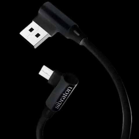 کابل شارژ 1.1 متری USB به Micro USB سیبراتون مدل S245A