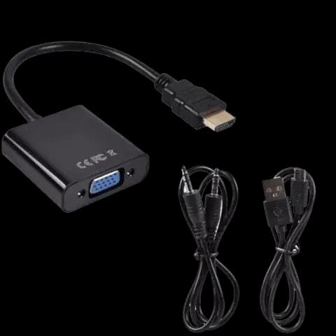 تبدیل HDMI به VGA دی نت به همراه کابل AUX