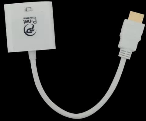 تبدیل HDMI به VGA پی نت به همراه کابل صدا و Micro USB