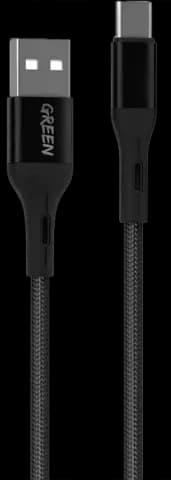 کابل شارژ 3 متری USB به Type-C گرین مدل GNBCTYCBK3M
