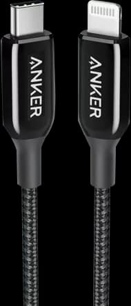 کابل شارژ 0.9 متری USB Type-C به Lightning انکر مدل PowerLine Plus III A8843