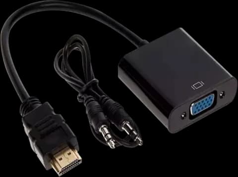 کابل تبدیل HDMI به VGA شارک همراه با کابل AUX