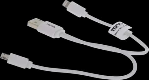 کابل شارژ 20 سانتی متری USB به MICRO USB/TSCO LIGHTNING مدل TC-A28