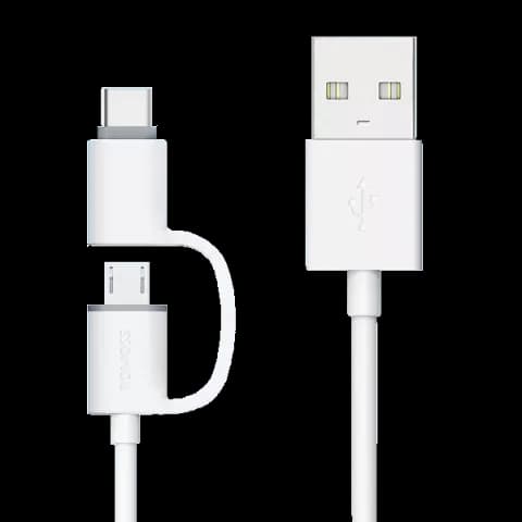 کابل شارژ 1 متری  USB به ROMOSS MICRO USB/USB-C مدل CB21
