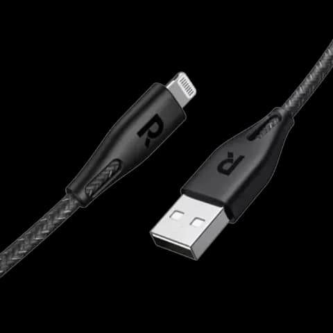 کابل شارژ 1.2 متری USB به Lightning راوپاور مدل RP-CB1026