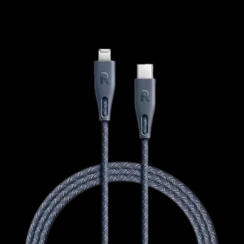 کابل شارژ 2 متری Type-C به Lightning راوپاور مدل RP-CB1018