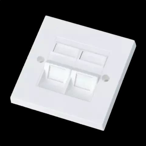 فیس پلیت دو پورت K-net مدل K-NBP860002