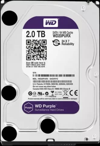هارد اینترنال 2ترابایت WD مدل PURPLE SURVEILLANCE WD20PURX