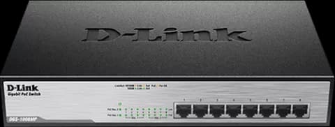 سوییچ 8 پورت D-LINK مدل DGS-1008MP