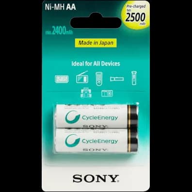 باتری قلمی قابل شارژ SONY ظرفیت 2500 میلی آمپر ساعت