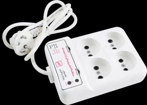 چند راهی برق و محافظ یخچال و فریزر ERAMTRONIC مدل AP4SC-R