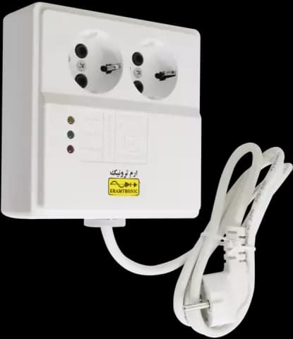 چند راهی برق و محافظ یخچال و فریزر ERAMTRONIC مدل AP2SC-R