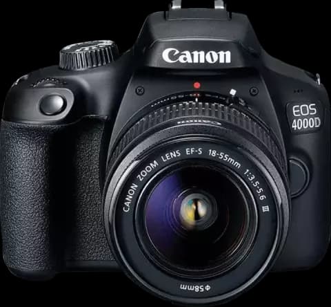  دوربین عکاسی CANON مدل EOS 4000D با لنز 55-18 میلی متر f/3.5-5.6 IS III