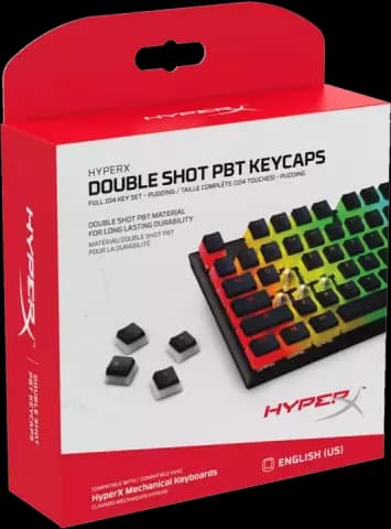 مجموعه 104 عددی کلیدهای کیبورد مکانیکی HYPERX مدل DOUBLE SHOT PBT