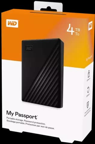 هارد اکسترنال 4 ترابایت WD مدل MY PASSPORT WDBPKJ0040BBK