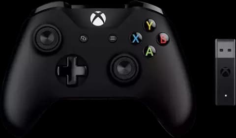 دسته بازی بی سیم مایکروسافت XBOX ONE S به همراه دانگل وایرلس مخصوص ویندوز 10