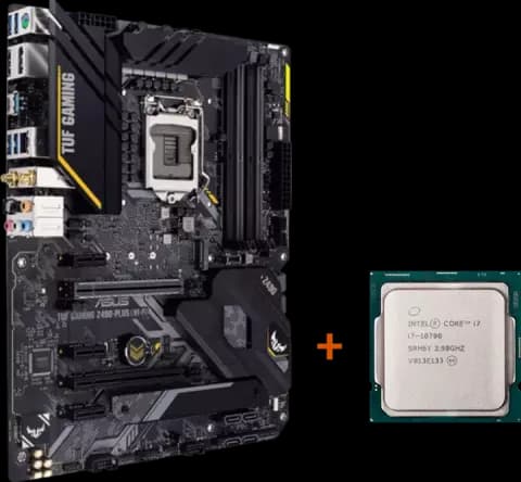 باندل مادربرد ASUS TUF GAMING Z490 PLUS WIFI به همرا پردازنده INTEL CORE I7 10700