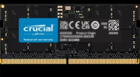 رم لپ تاپ 16 گیگابایت Crucial مدل CB16GS4800 DDR5 4800MHz CL40