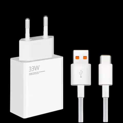 شارژر دیواری 33 وات Xiaomi به همراه کابل Type-C