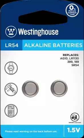 باتری ساعت WESTINGHOUSE مدل ALKALINE LR54