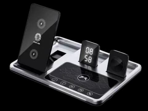 شارژر بی‌سیم 4IN1 گرین لاین مدل GN4IN1WCSGY