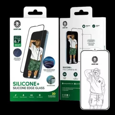 محافظ صفحه نمایش Green Lion مدل Silicone Plus مناسب برای iPhone 13 Pro Max