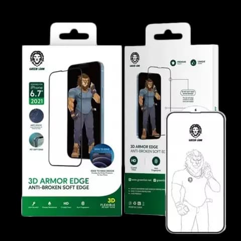 محافظ صفحه نمایش Green Lion مدل 3D Armor Edge مناسب برای iPhone 13 Pro Max