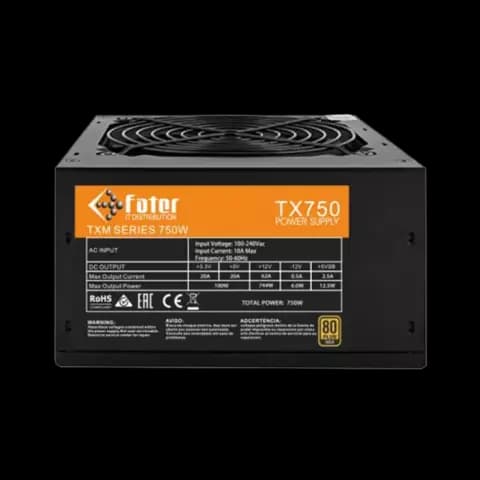 پاور 750 وات Fater مدل TX750M 80Plus Gold