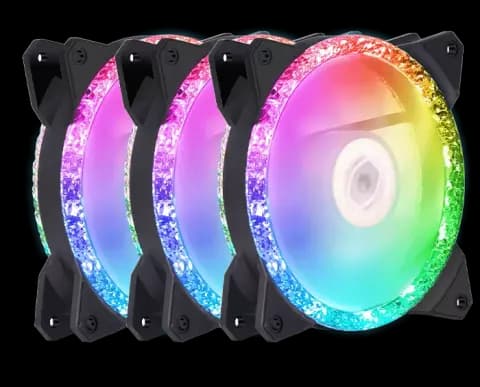 پک 3 تایی فن کیس Coolermaster مدل MASTERFAN MF120 PRISMATIC
