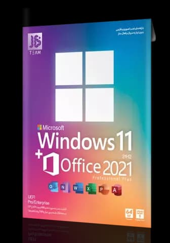 سیستم عامل Windows 11 21H2 نسخه 64 بیتی به همراه Office 2021 شرکت JB-Team