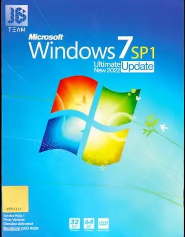سیستم عامل Windows 7 SP1 Ultimate New 2022 Update نسخه 32 و 64 بیتی شرکت JB-TEAM