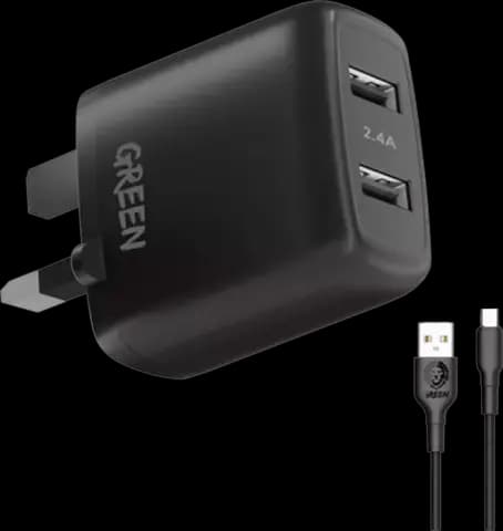 شارژر دیواری Green Lion مدل GNC24ATYCBK به همراه کابل USB Type-C