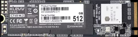 حافظه SSD اینترنال 512 گیگابایت KLEVV مدل  CRAS C710 NVMe M.2