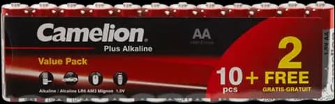 باتری قلمی Camelion مدل PLUS ALKALINE LR6-SP10+2