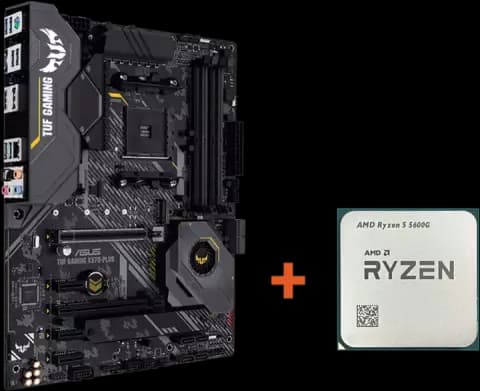 باندل مادربرد Asus TUF Gaming X570 Plus به همراه پردازنده AMD Ryzen 5 5600G