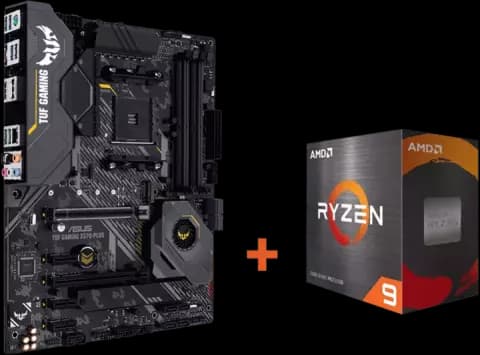 باندل مادربرد Asus TUF Gaming X570 plus به همراه پردازنده AMD Ryzen 9 5900X