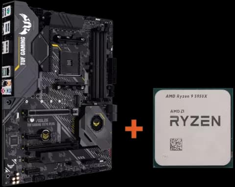 باندل مادربرد Asus TUF Gaming X570 Plus به همراه پردازنده AMD Ryzen 9 5950X