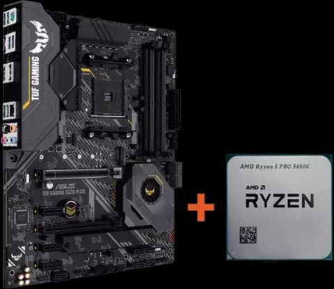 باندل مادربرد Asus TUF Gaming X570 Plus به همراه پردازنده AMD Ryzen 5 Pro 5650G