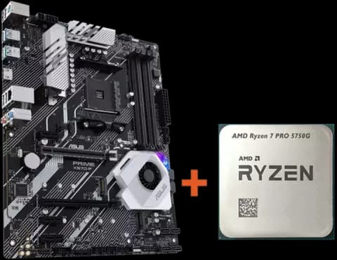 باندل مادربرد Asus Prime X570-P به همراه پردازنده AMD Ryzen 7 Pro 5750G