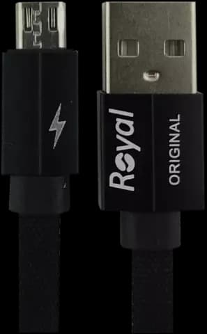 کابل شارژ 20 سانتی متری USB به Micro USB رویال مدل RPS-110