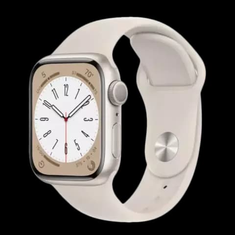 ساعت هوشمند اپل واچ سری 8 مدل 45MM S/M Starlight Aluminum Case با بند اسپورت کرمی