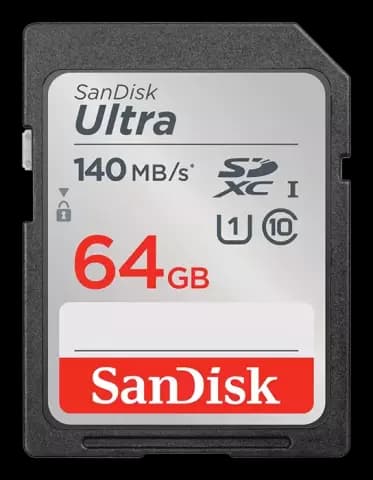 مموری کارت 64 گیگابایت Sandisk مدل Ultra SDXC کلاس 10 استاندارد UHS-I U1