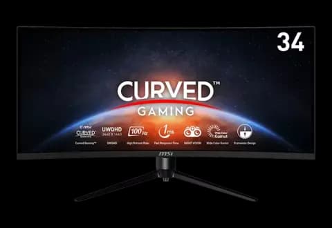 مانیتور گیمینگ منحنی 34 اینچ MSI مدل MAG342CQPV