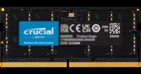 رم لپ تاپ 32 گیگابایت Crucial مدل CT32G52C42S5 DDR5 5200MHz