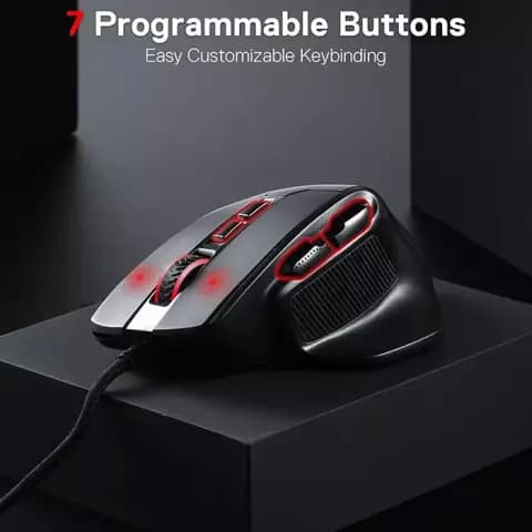 موس سیمی گیمینگ Redragon مدل BULLSEYE M806 RGB
