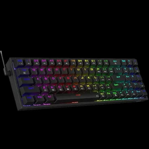 کیبورد سیمی گیمینگ Redragon مدل Pollux K628 RGB با سوییچ قرمز