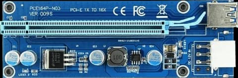 رایزر گرافیک PCI-E 1X به 16X مدل VER 009S
