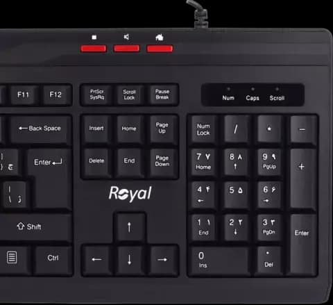 کیبورد سیمی Royal مدل  RK-325